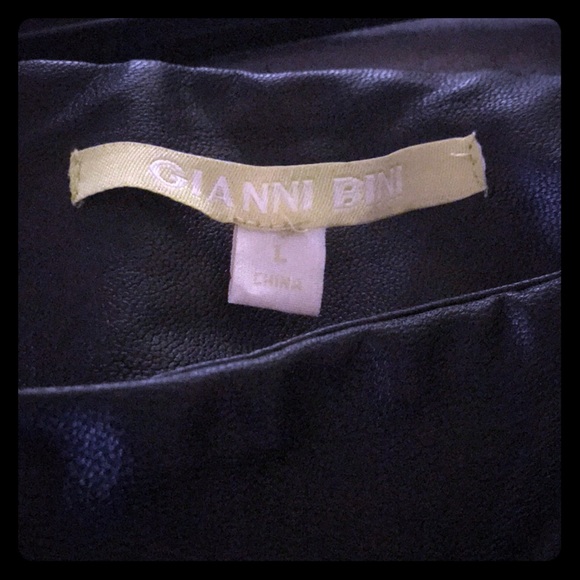 Gianni Bini Dresses & Skirts - Black faux leather pencil skirt